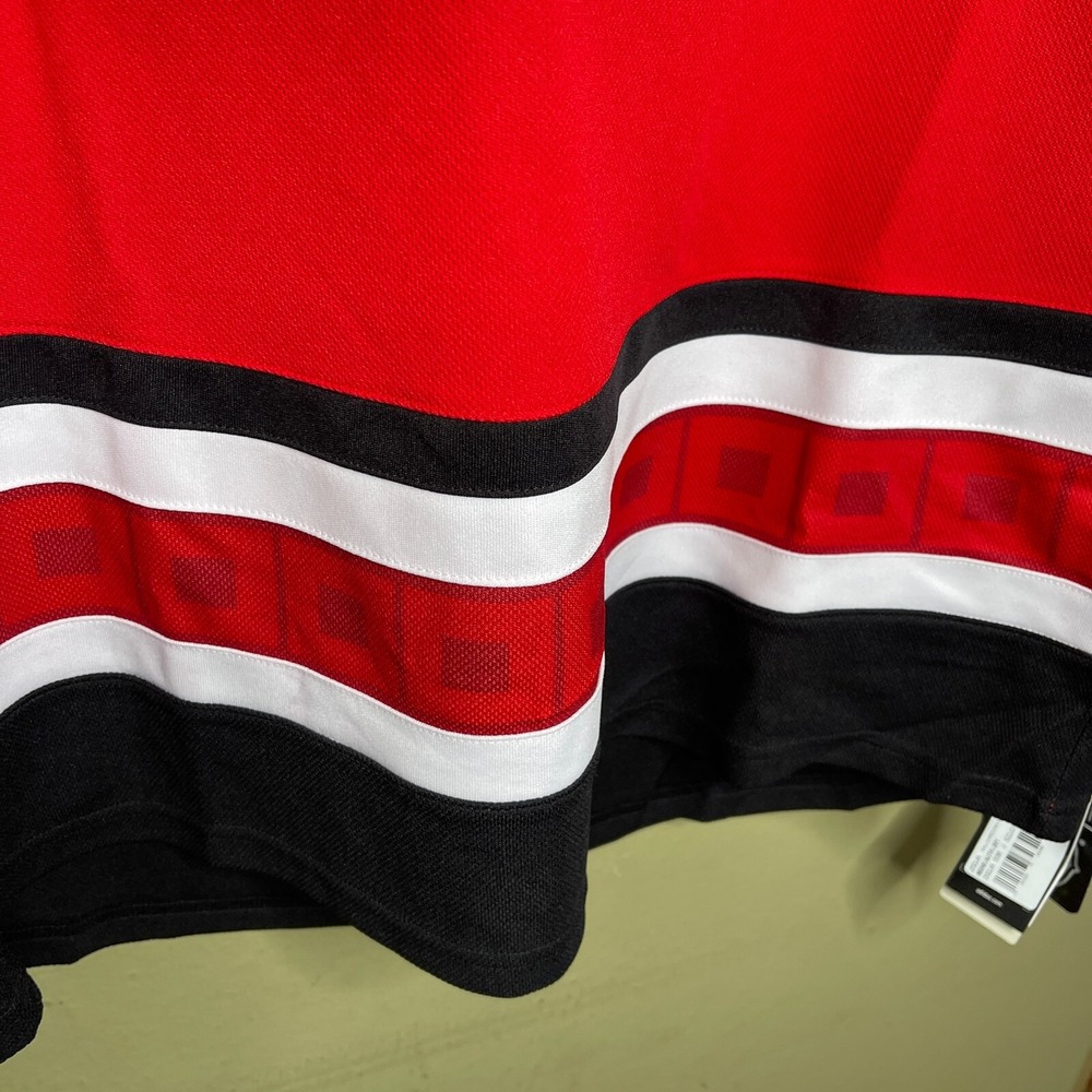 New Adidas Carolina Hurricanes Size 46 NHL Authentic Jersey Red Black Climalite - Picture 4 of 9